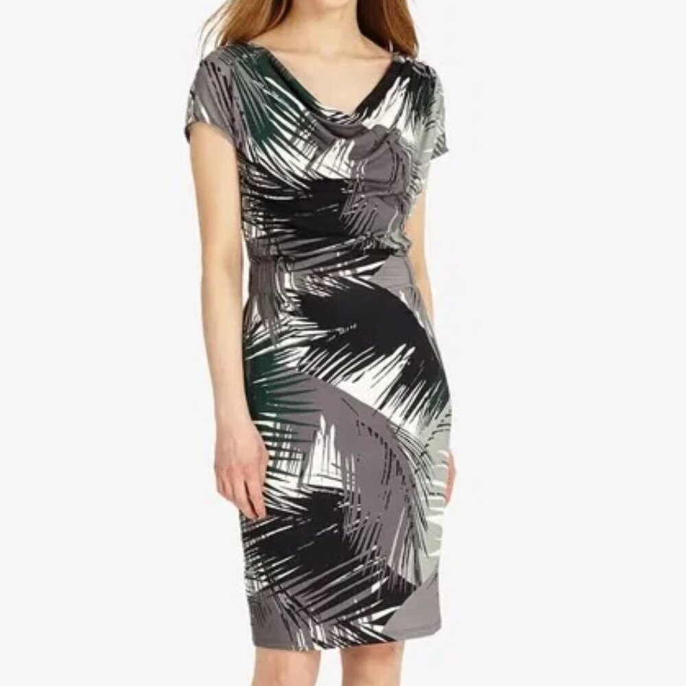 Phase Eight St. Louis‎ Fern Leaf Print Pencil Dress Size 12